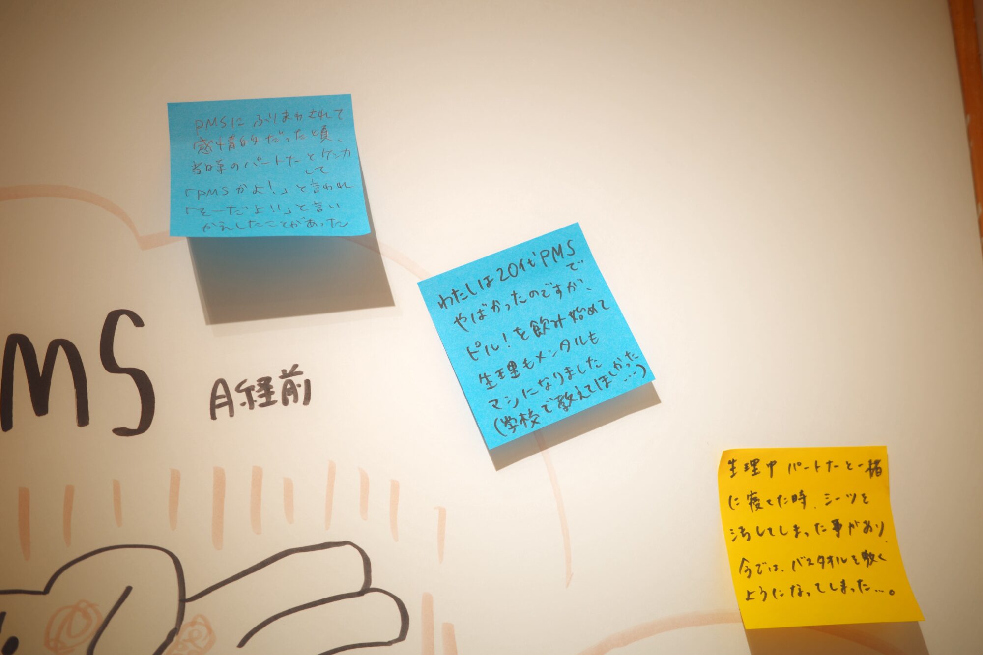 生理の個人的なエピソードをグラフィックレコーディングで可視化。イベントレポ