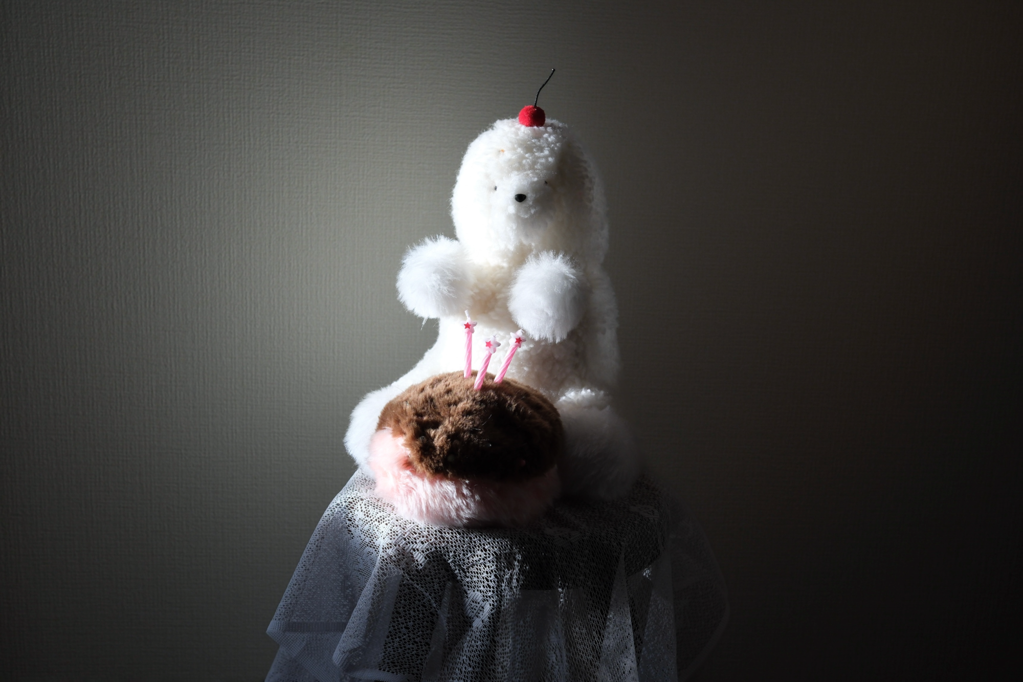 ぬいぐるみ作家・もちもちの犬「見るだけで心がすこしもちもちになるように」