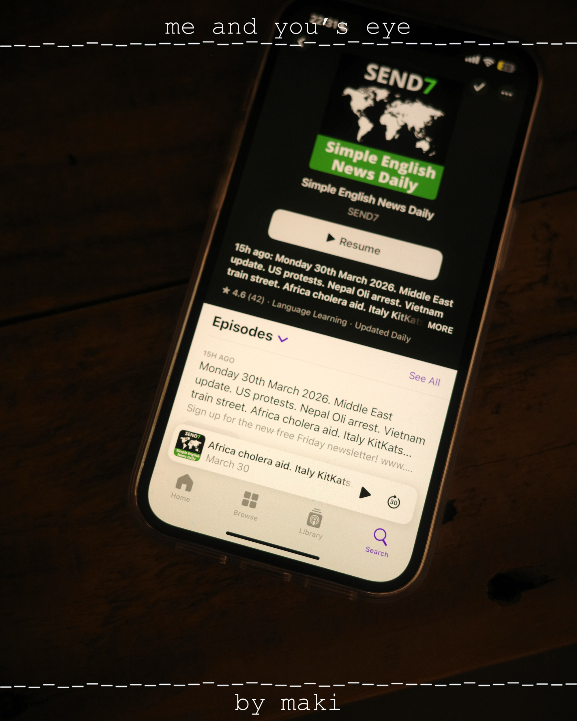 近視眼的になってしまう自分への処方箋／me and you’s eye